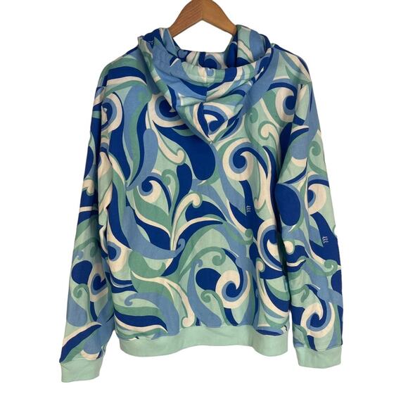 Hill House The Allie Zip Up Ocean Kaleidoscope Hooded Jacket XL NWT - Picture 4 of 9